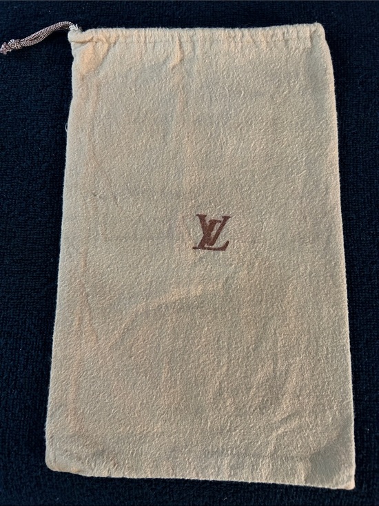 Louis Vuitton Handbags - Louis Vuitton Beige and Brown Drawstring Dust Pouch